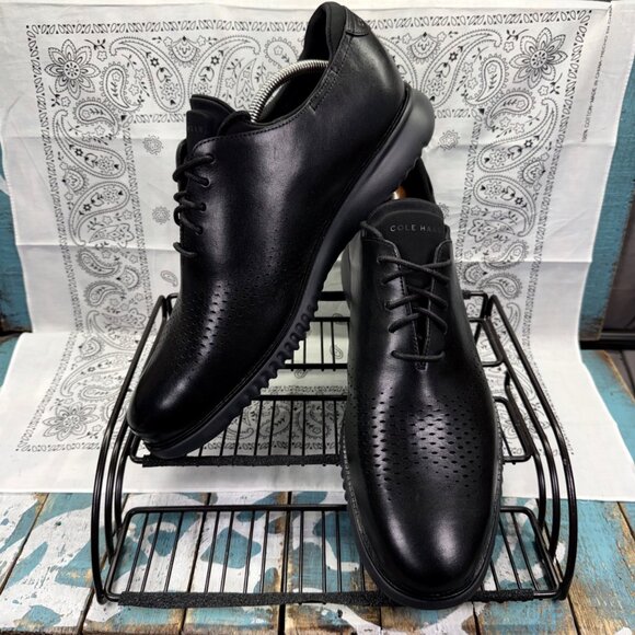NEW Cole Haan 2.ZEROGRAND Laser Wingtip Oxford Black Men\'s Dress Shoes 13 main image 7